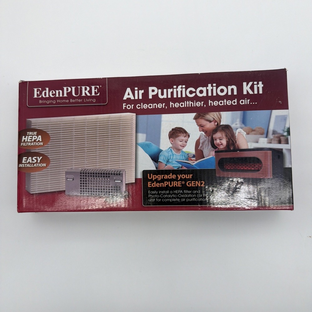 EdenPURE Air Purification Kit HeaterHEPA Filter For GEN2 & Wall Hugger OPEN BOX